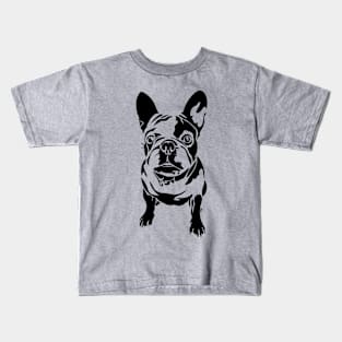 French Bulldog in Black Kids T-Shirt